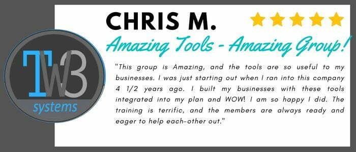 Testimonial Chris M says: Amazing Tools. Amazing Group.